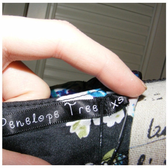 Penelope Tree Silky Satin Surplice Floral Romper Black Blue Purple sexy dressy - Picture 11 of 14